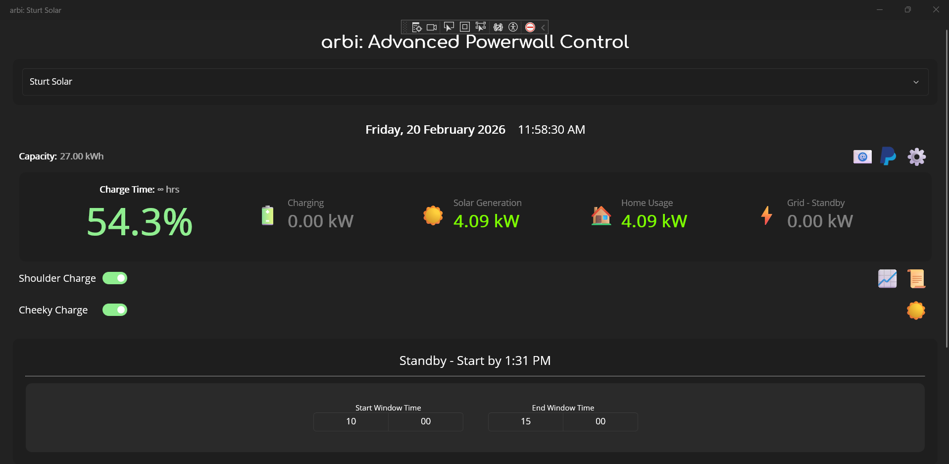 arbi Main Dashboard